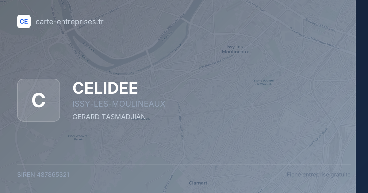 CELIDEE — 487865321 — fiche entreprise