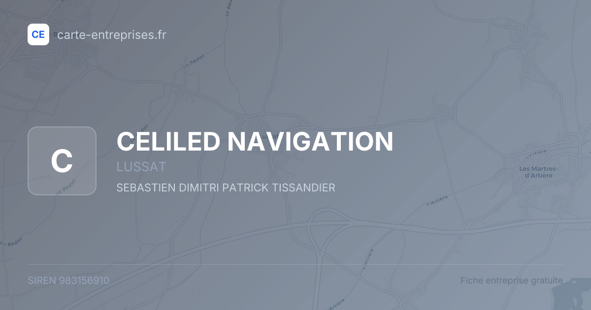 CELILED NAVIGATION — 983156910 — fiche entreprise