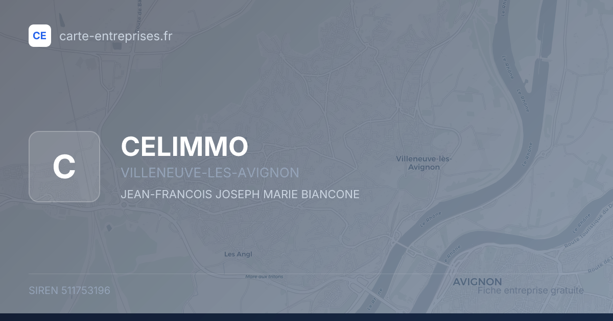 CELIMMO — 511753196 — fiche entreprise