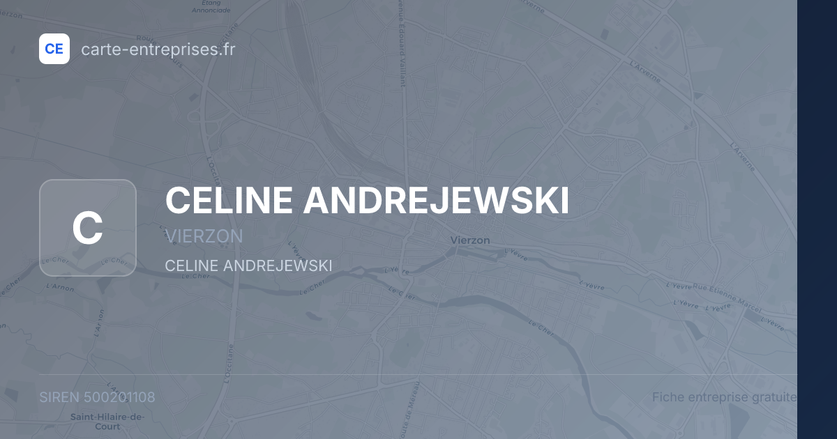 CELINE ANDREJEWSKI — 500201108 — fiche entreprise