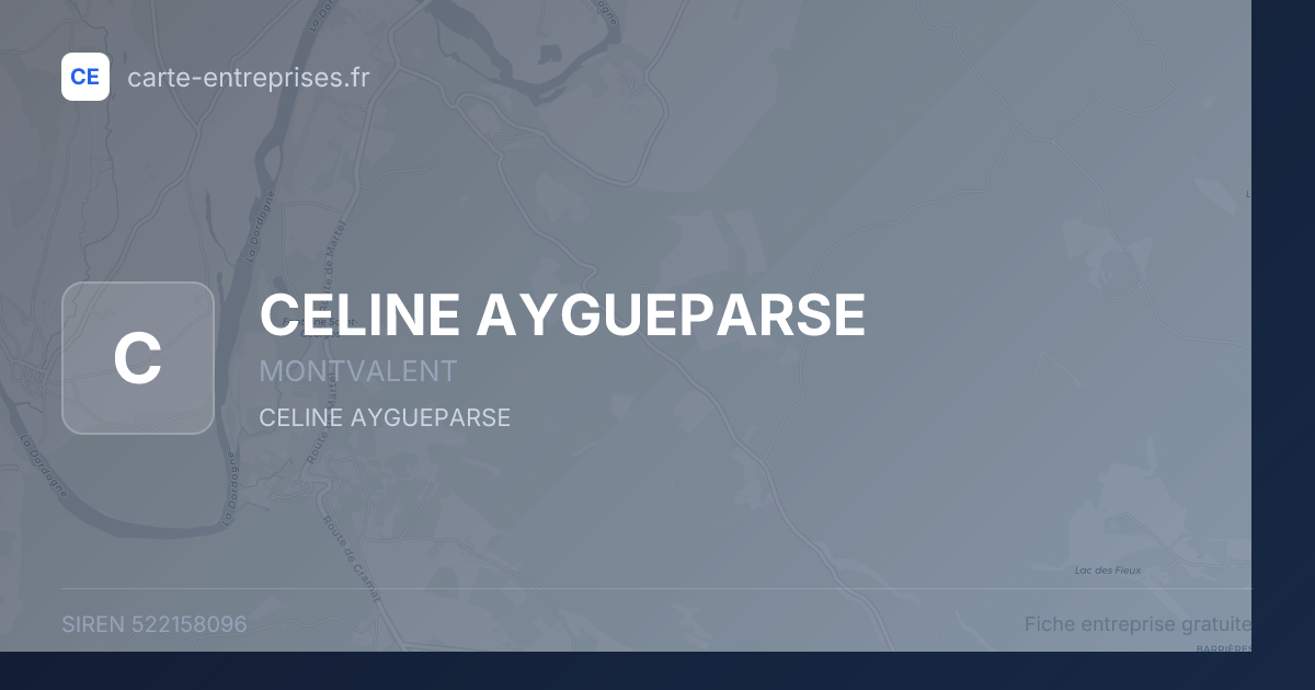 CELINE AYGUEPARSE — 522158096 — fiche entreprise