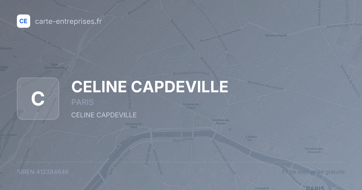 CELINE CAPDEVILLE — 412384646 — fiche entreprise