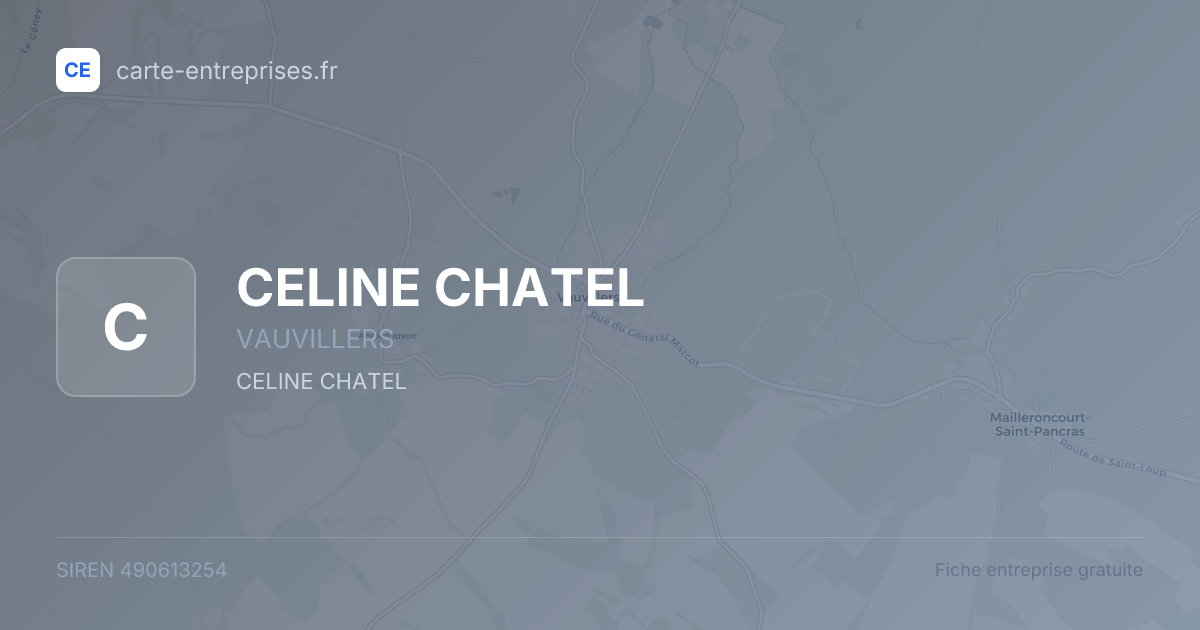 CELINE CHATEL — 490613254 — fiche entreprise