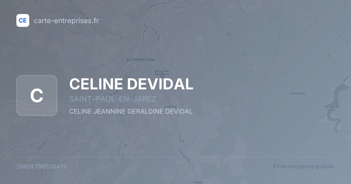 CELINE DEVIDAL — 798530473 — fiche entreprise