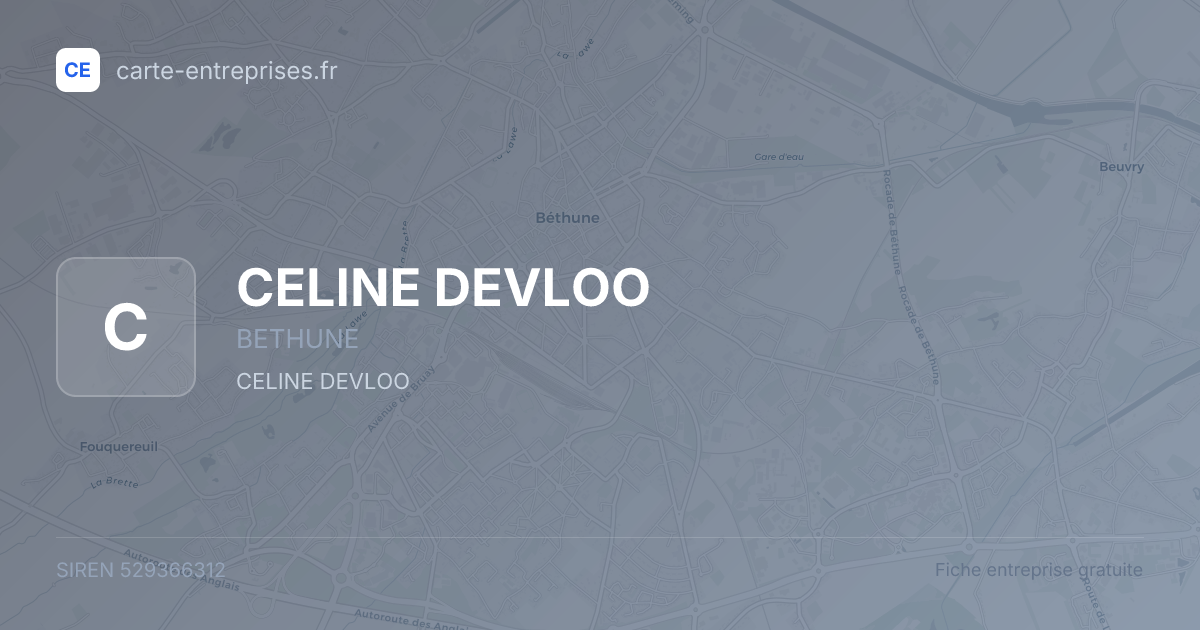 CELINE DEVLOO — 529366312 — fiche entreprise