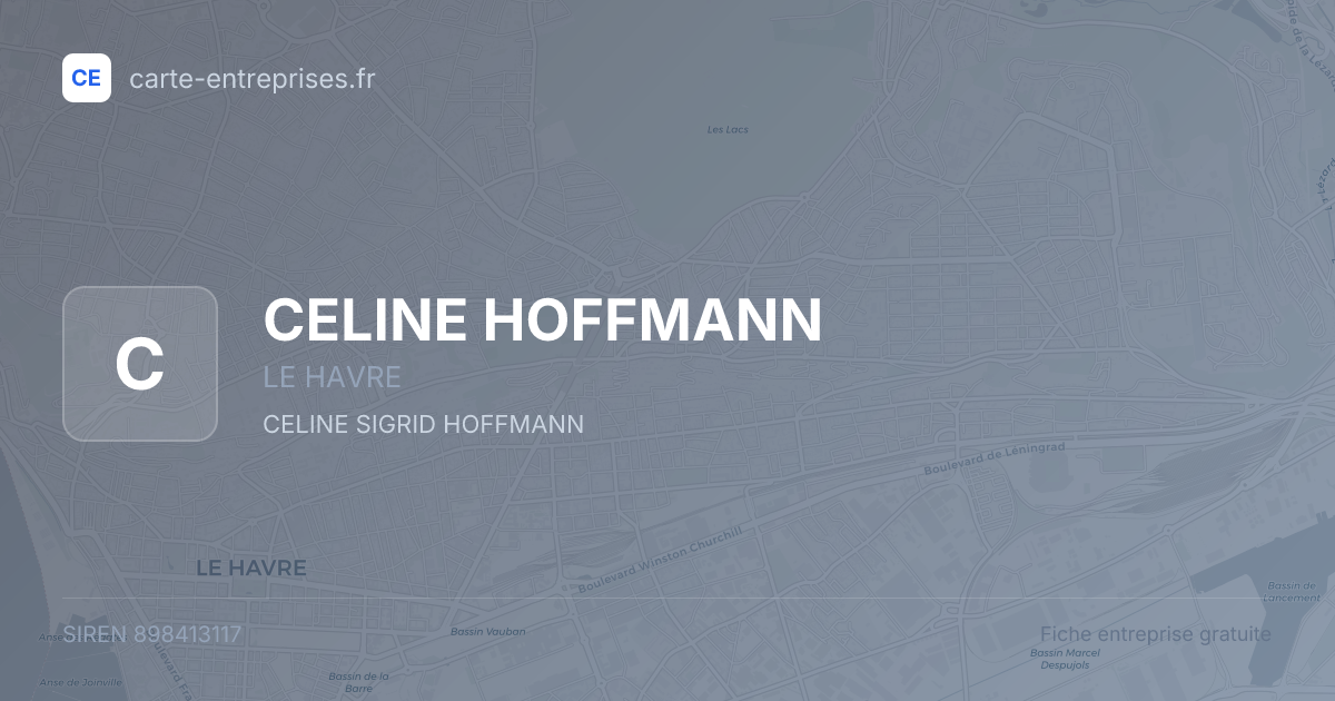 CELINE HOFFMANN — 898413117 — fiche entreprise