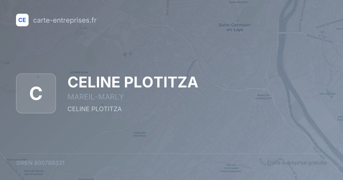CELINE PLOTITZA — 800789331 — fiche entreprise