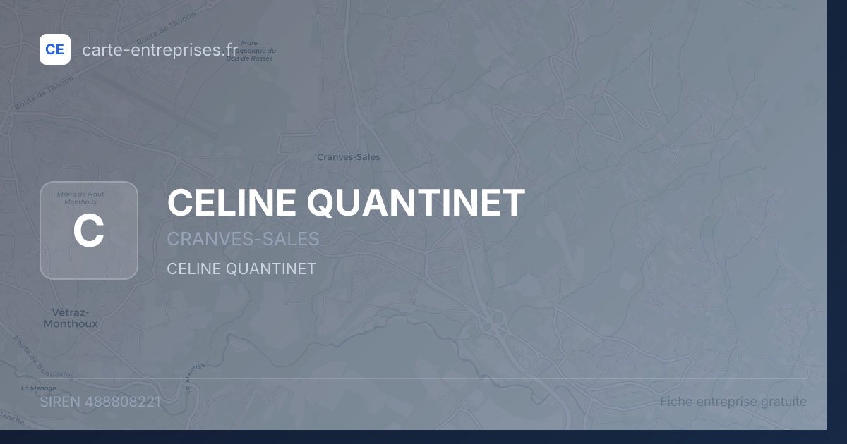 CELINE QUANTINET — 488808221 — fiche entreprise
