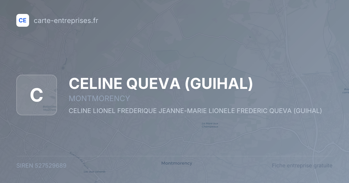 CELINE QUEVA (GUIHAL) — 527529689 — fiche entreprise
