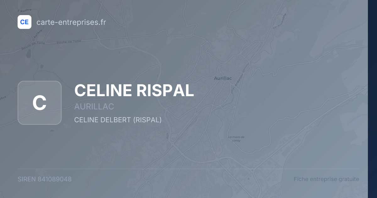 CELINE RISPAL — 841089048 — fiche entreprise