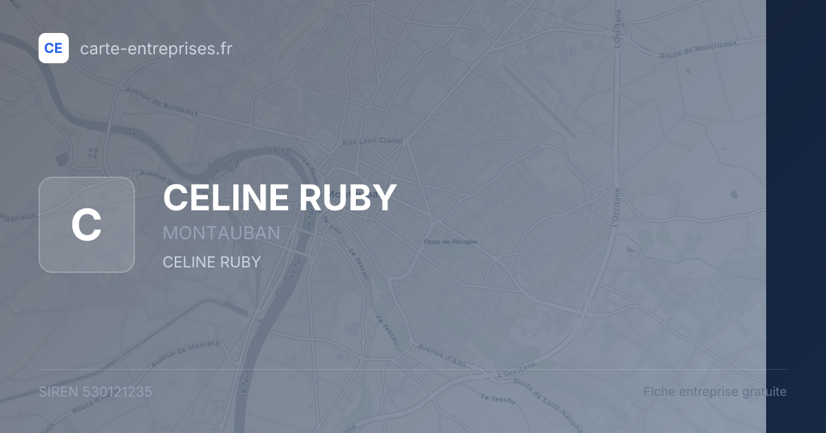 CELINE RUBY — 530121235 — fiche entreprise
