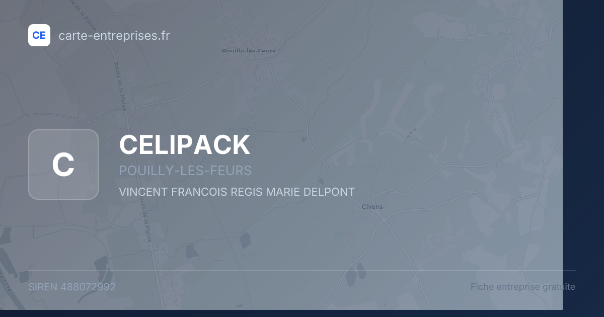 CELIPACK — 488072992 — fiche entreprise