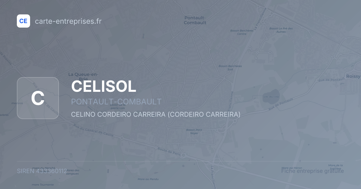 CELISOL — 433360112 — fiche entreprise