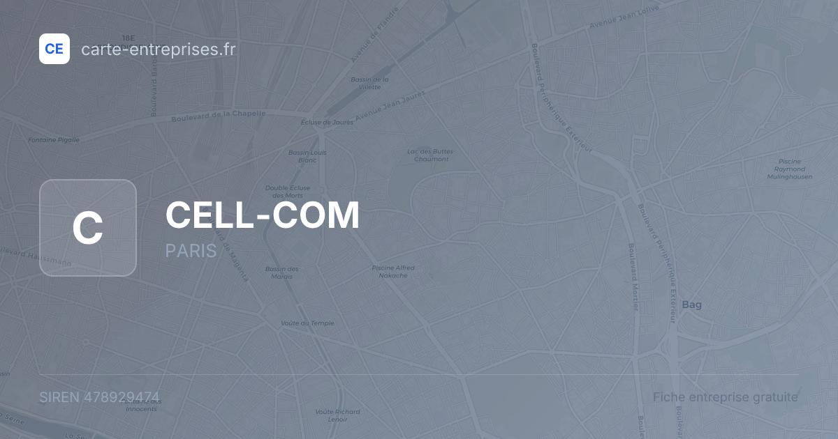 CELL-COM — 478929474 — fiche entreprise