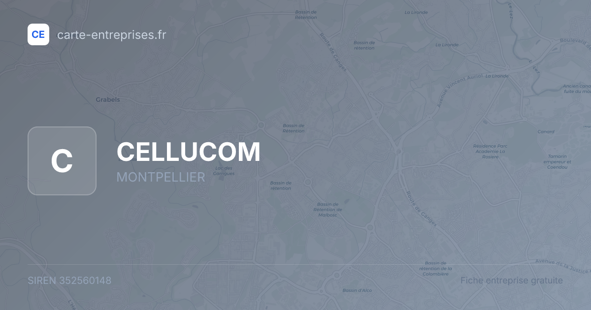 CELLUCOM — 352560148 — fiche entreprise