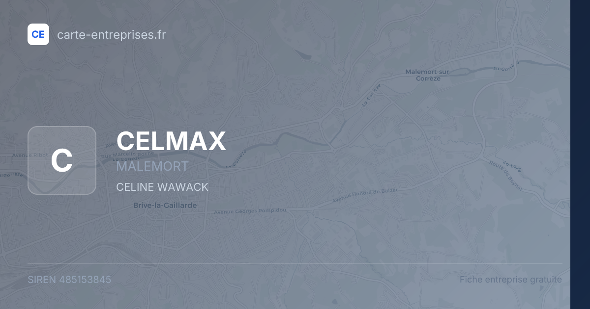 CELMAX — 485153845 — fiche entreprise