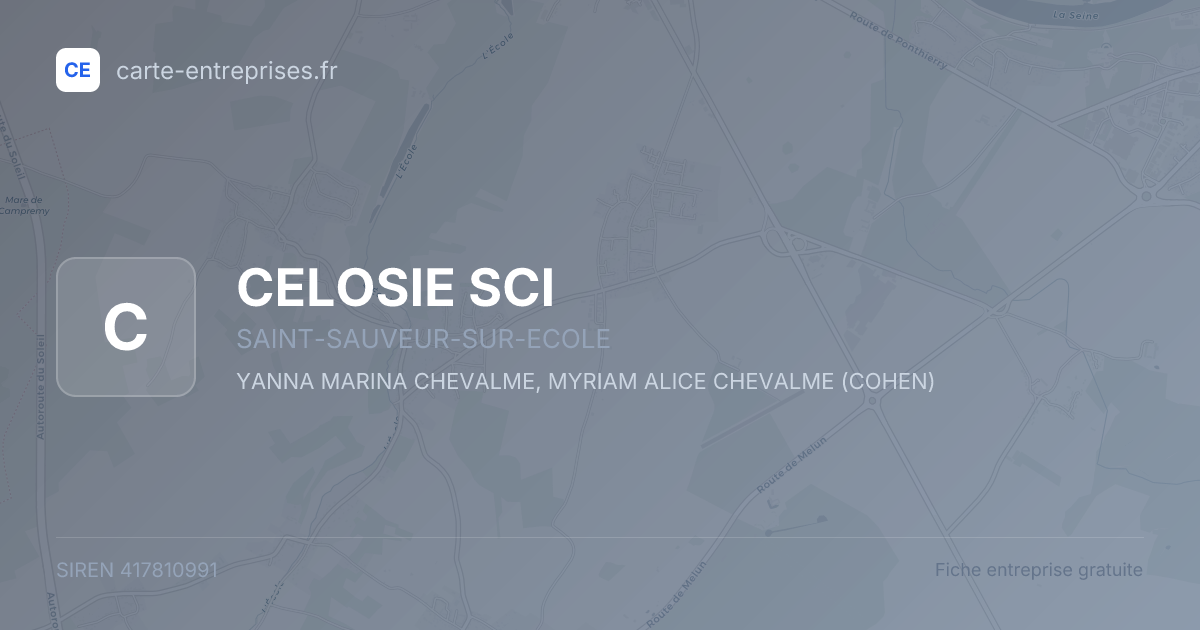 CELOSIE SCI — 417810991 — fiche entreprise