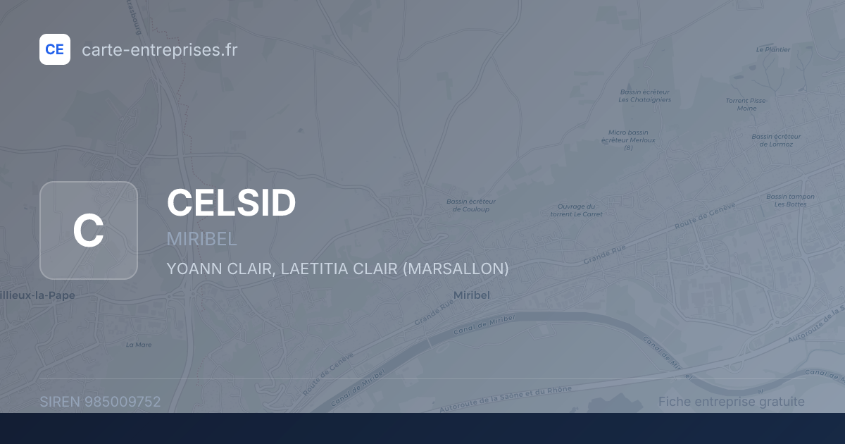 CELSID — 985009752 — fiche entreprise