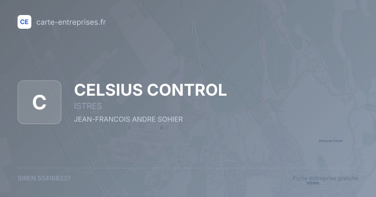 CELSIUS CONTROL — 504168337 — fiche entreprise