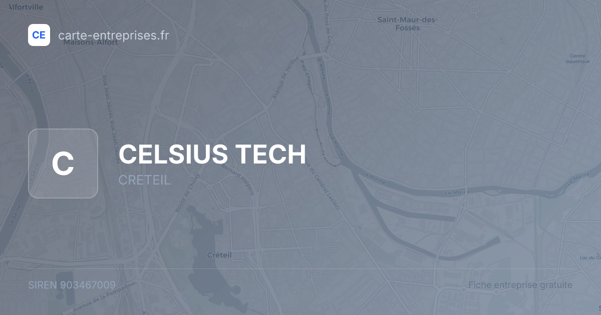 CELSIUS TECH — 903467009 — fiche entreprise