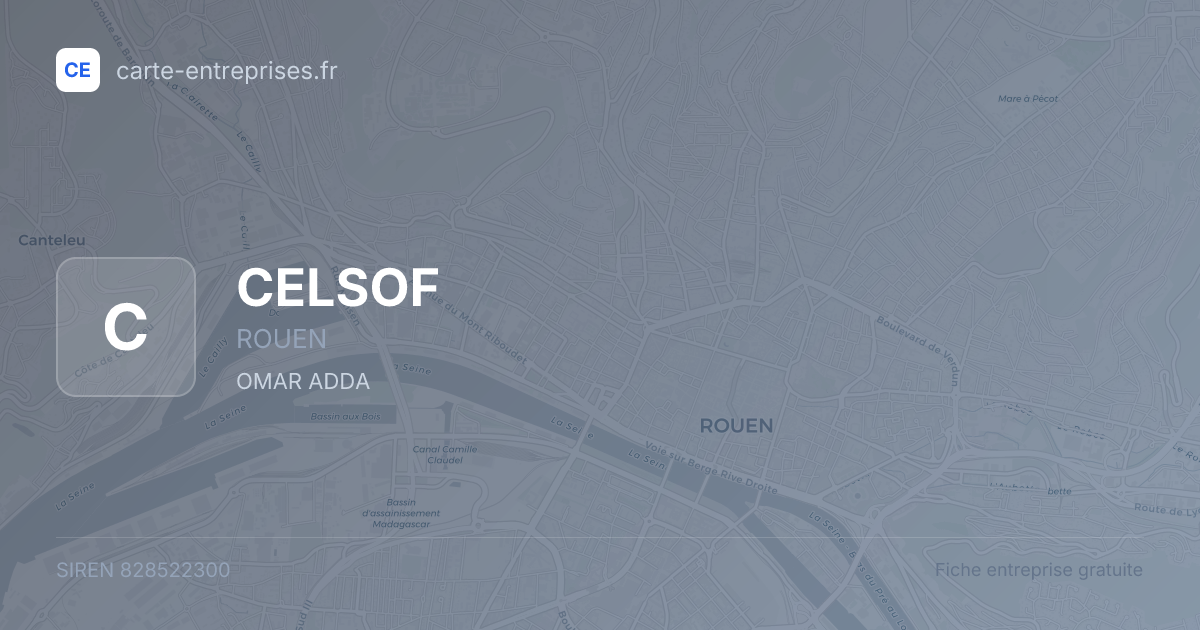 CELSOF — 828522300 — fiche entreprise