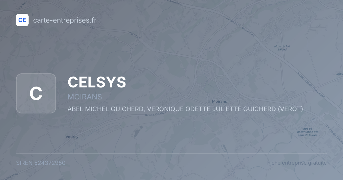 CELSYS — 524372950 — fiche entreprise