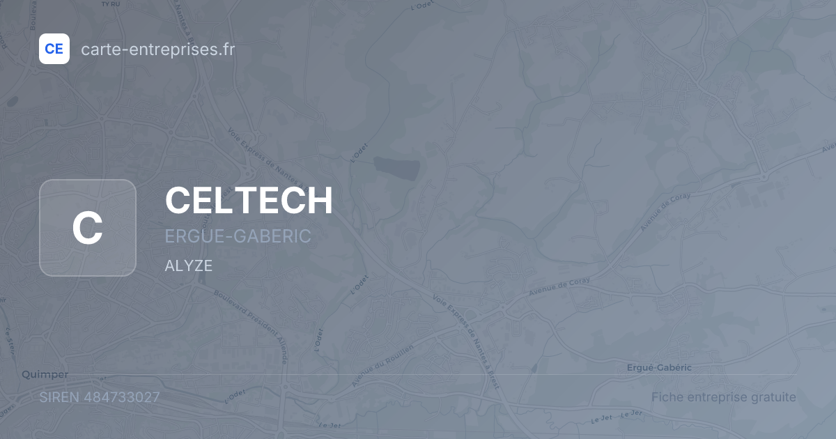 CELTECH — 484733027 — fiche entreprise