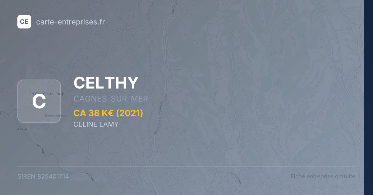 CELTHY — 825401714 — fiche entreprise