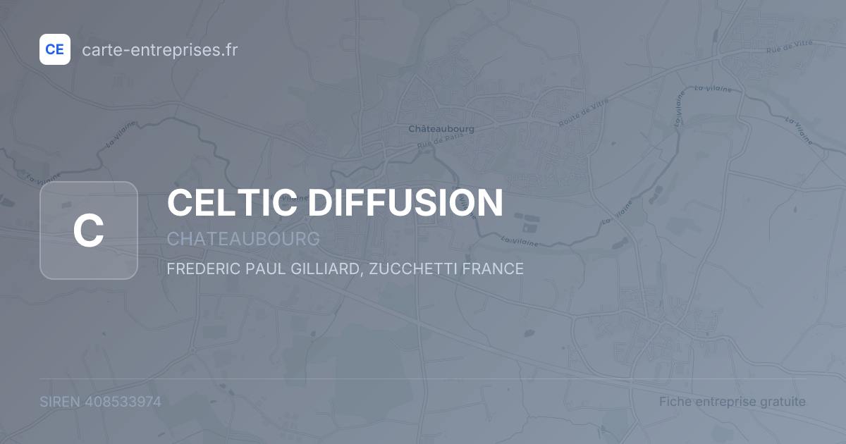CELTIC DIFFUSION — 408533974 — fiche entreprise