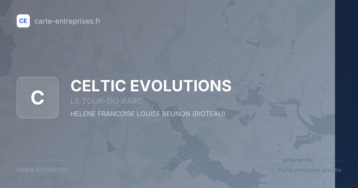 CELTIC EVOLUTIONS — 433146271 — fiche entreprise