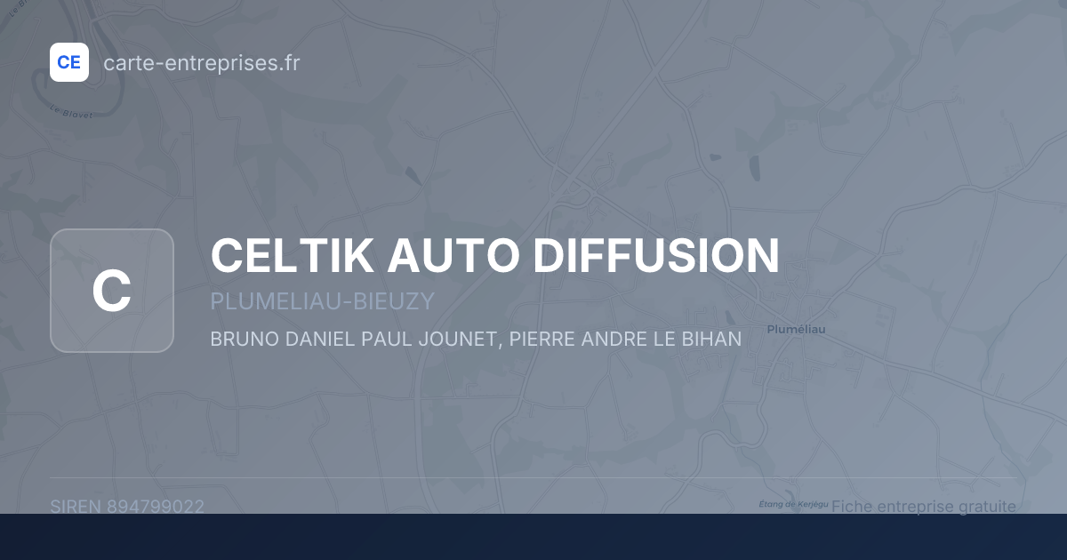 CELTIK AUTO DIFFUSION — 894799022 — fiche entreprise