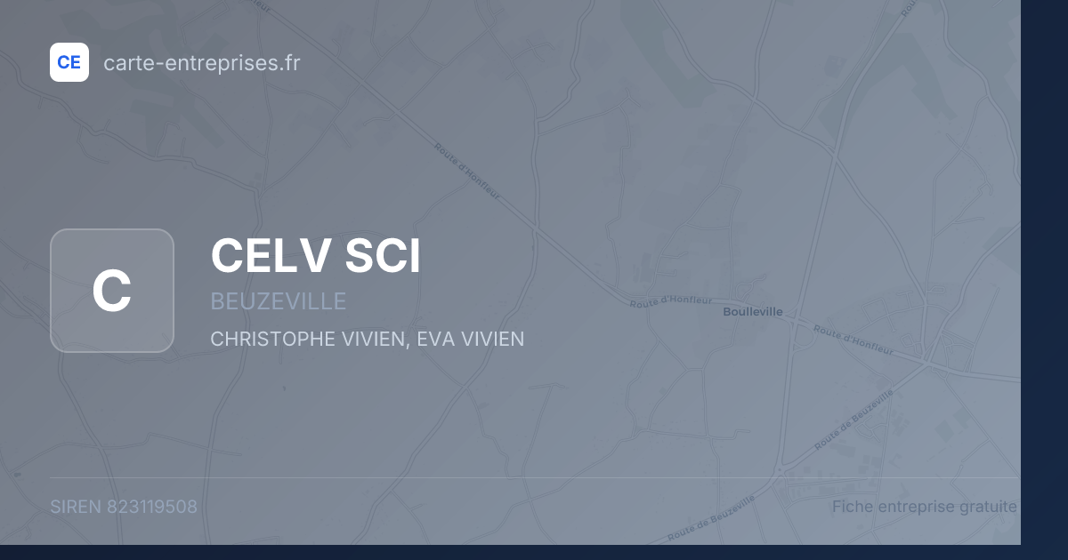 CELV SCI — 823119508 — fiche entreprise