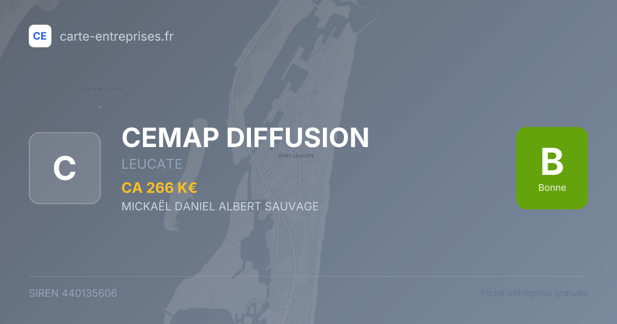 CEMAP DIFFUSION — 440135606 — fiche entreprise
