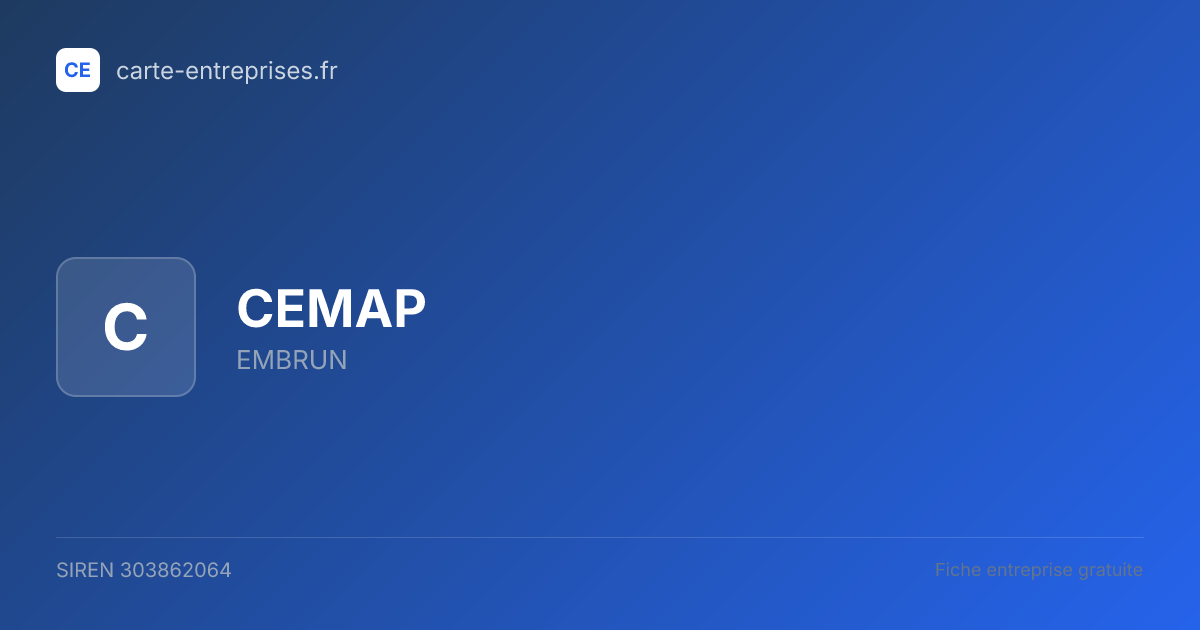 CEMAP — 303862064 — fiche entreprise