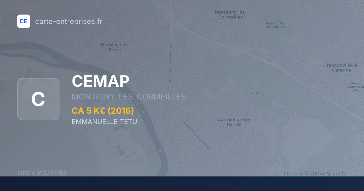 CEMAP — 813744158 — fiche entreprise