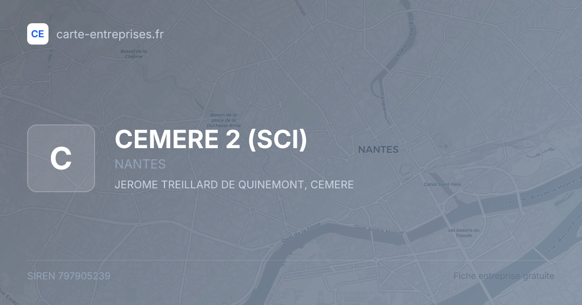 CEMERE 2 (SCI) — 797905239 — fiche entreprise