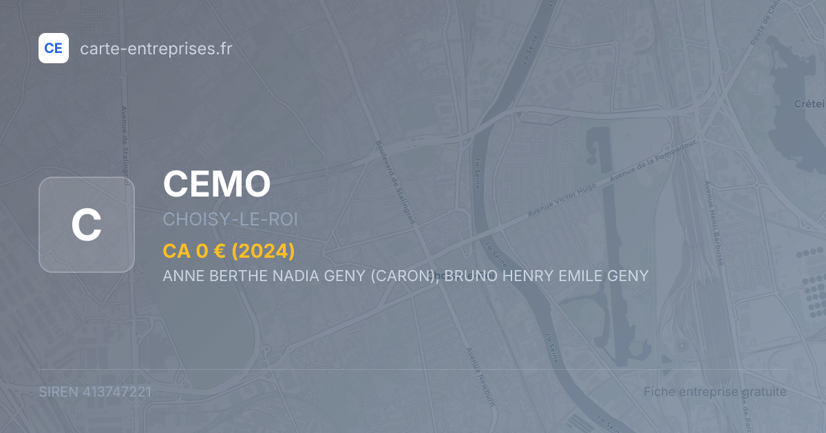 CEMO — 413747221 — fiche entreprise