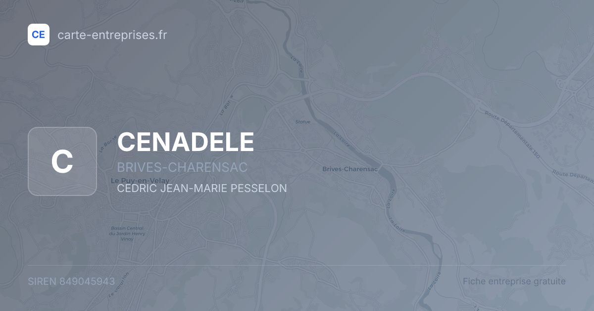 CENADELE — 849045943 — fiche entreprise