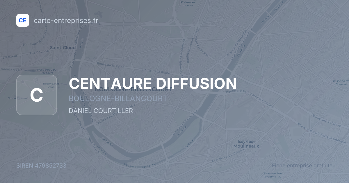 CENTAURE DIFFUSION — 479852733 — fiche entreprise