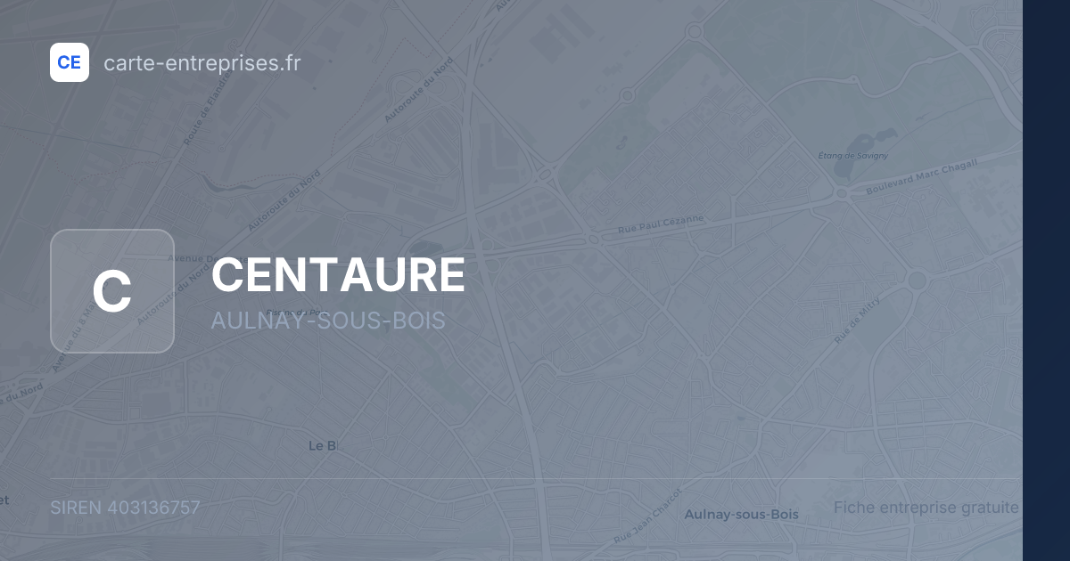 CENTAURE — 403136757 — fiche entreprise