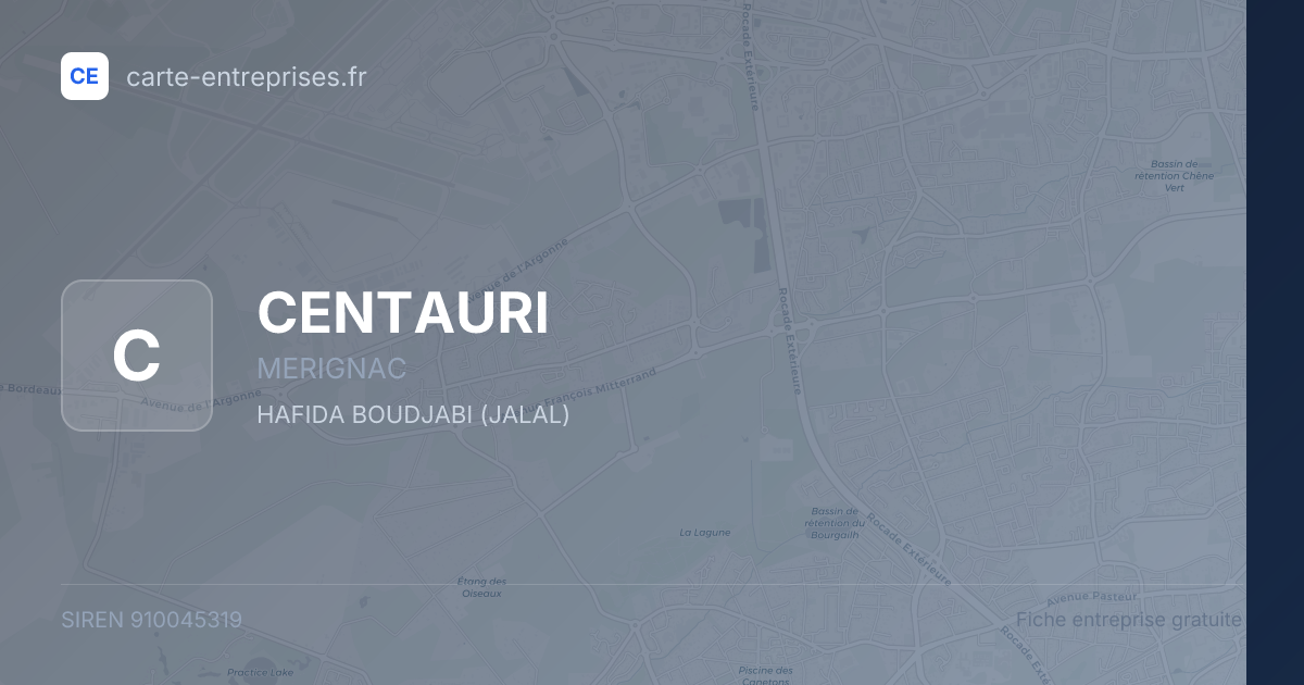 CENTAURI — 910045319 — fiche entreprise