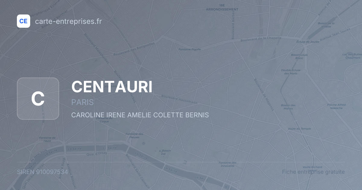 CENTAURI — 910097534 — fiche entreprise