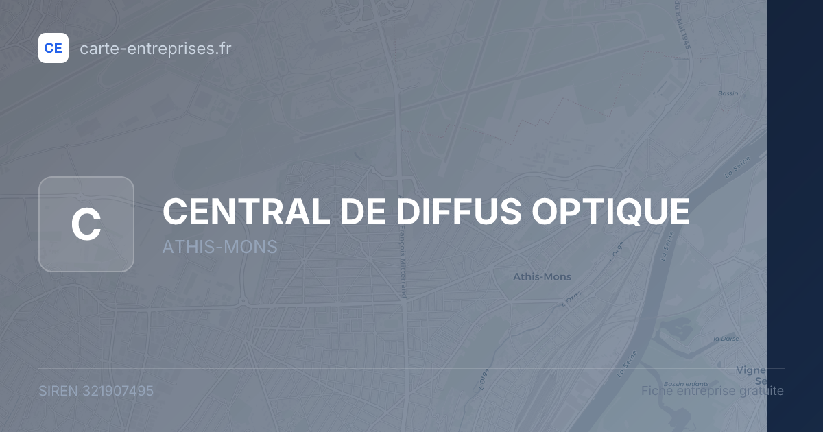 CENTRAL DE DIFFUS OPTIQUE — 321907495 — fiche entreprise