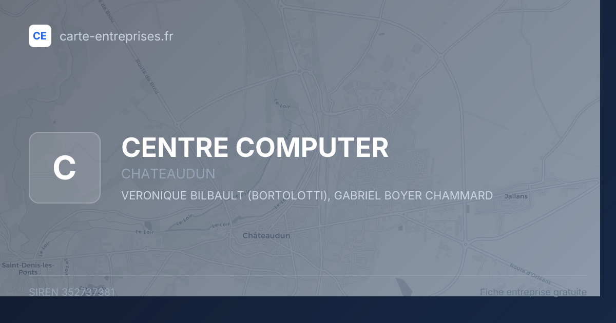 CENTRE COMPUTER — 352737381 — fiche entreprise