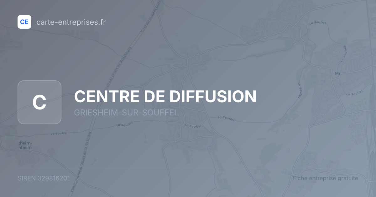 CENTRE DE DIFFUSION — 329816201 — fiche entreprise