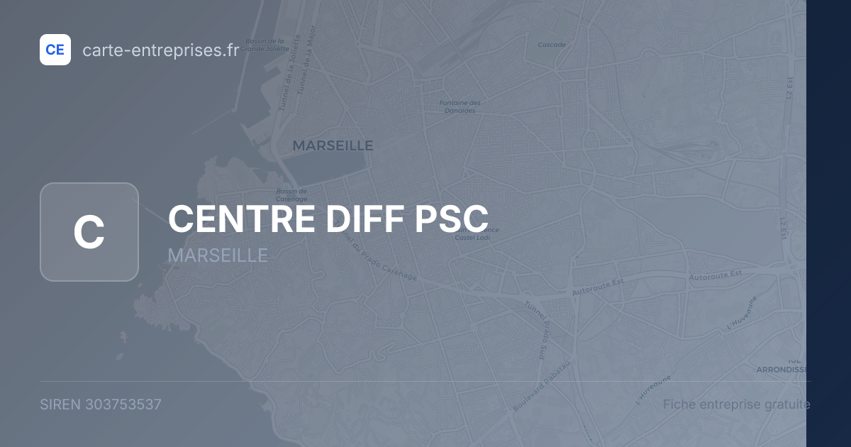 CENTRE DIFF PSC — 303753537 — fiche entreprise