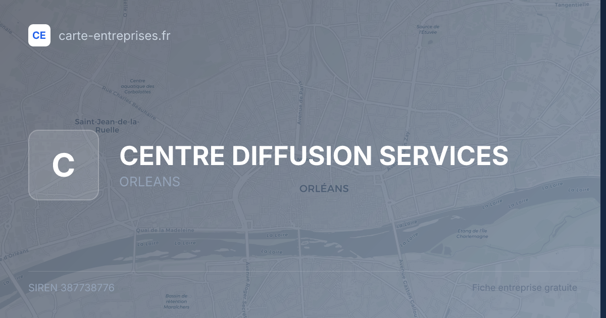 CENTRE DIFFUSION SERVICES — 387738776 — fiche entreprise