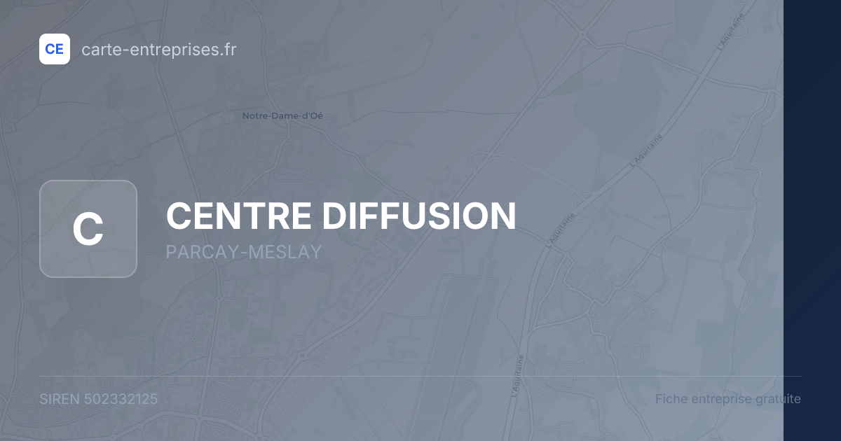 CENTRE DIFFUSION — 502332125 — fiche entreprise
