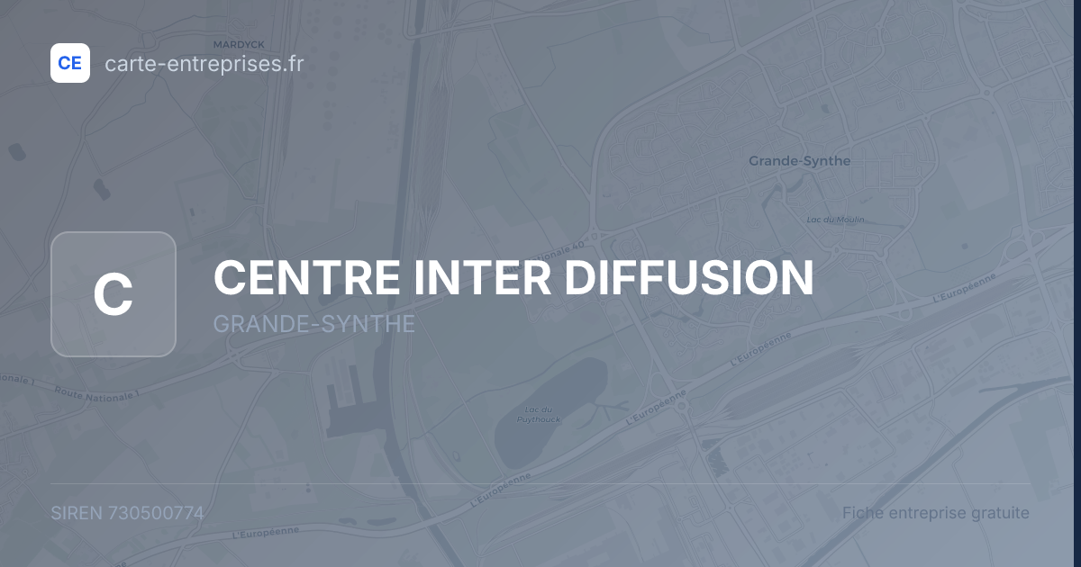 CENTRE INTER DIFFUSION — 730500774 — fiche entreprise