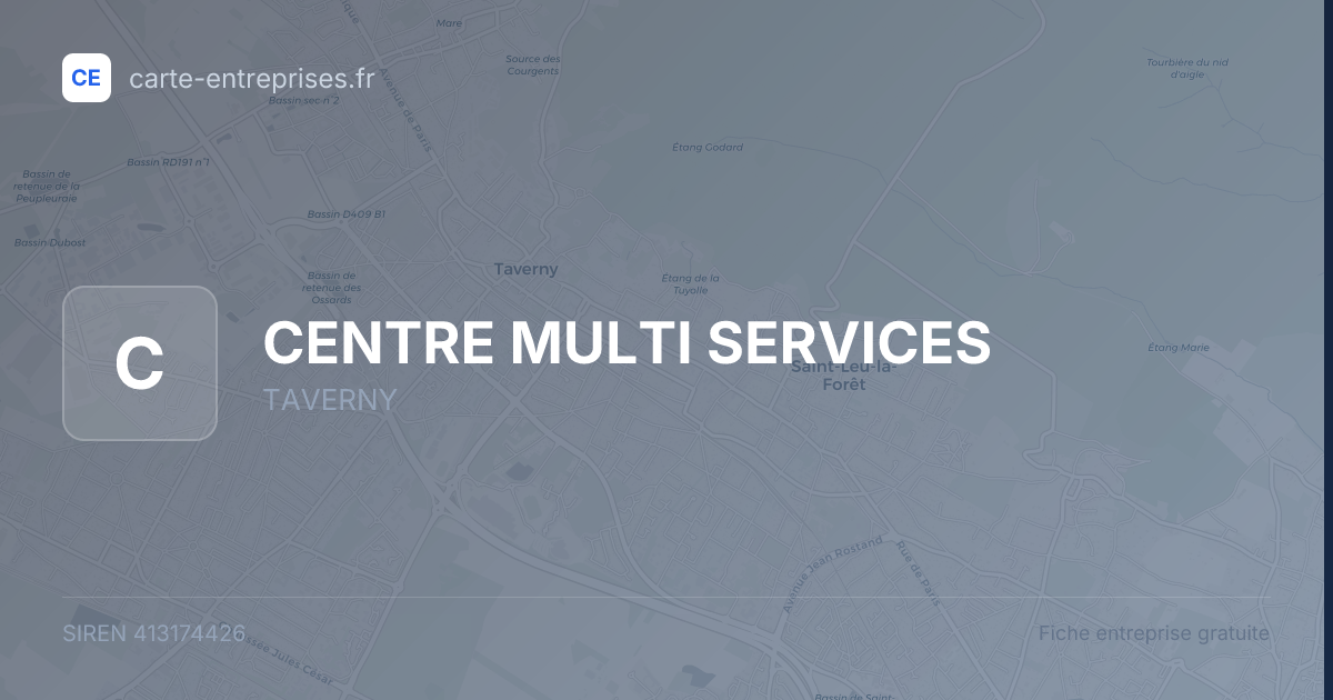 CENTRE MULTI SERVICES — 413174426 — fiche entreprise